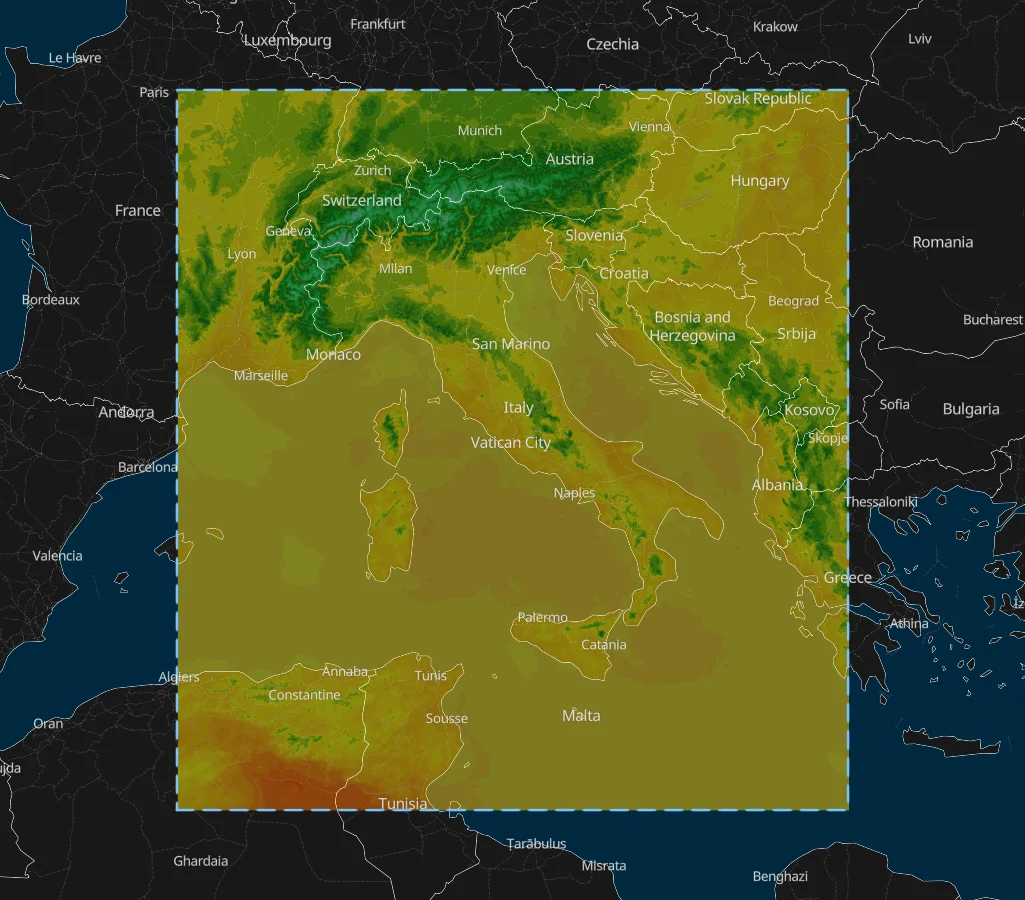 Italia Meteo ARPAE ICON 2I Model Area