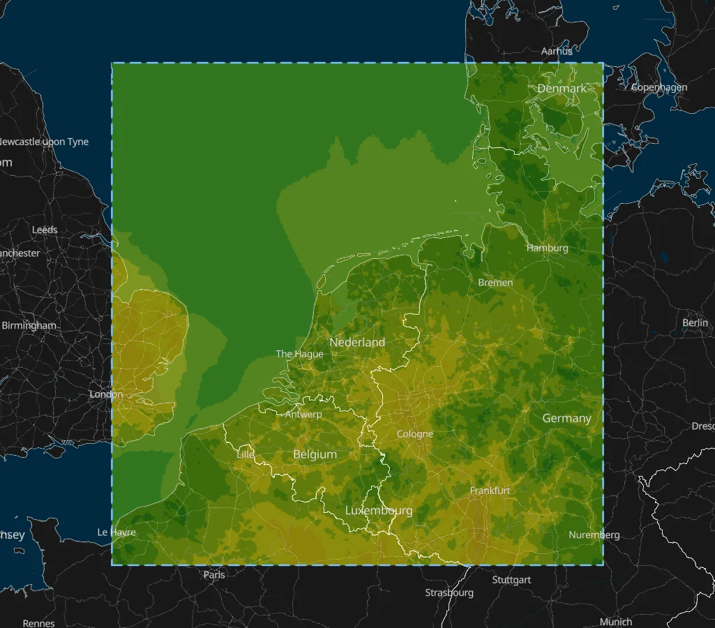 KNMI HARMONIE AROME Netherlands Model Area