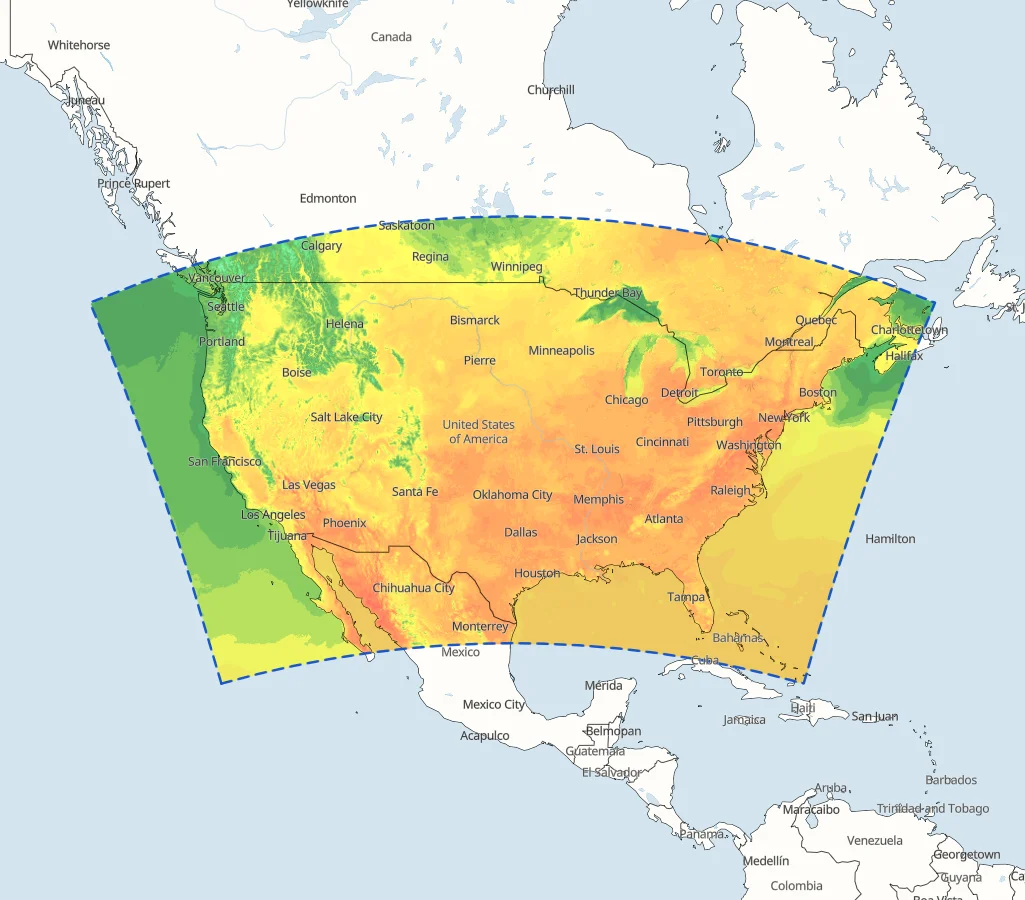 HRRR Conus Model Area